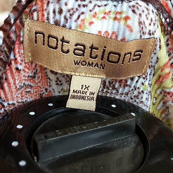 Notations Ribbed Paisley Blouse - Picture 5 of 5